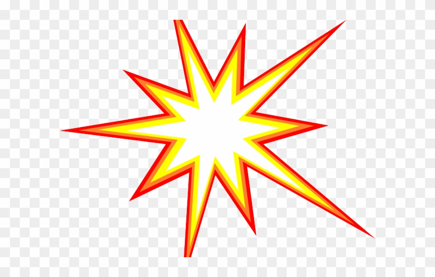 Comic Clipart Starburst - Png Download