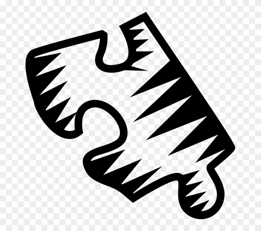 Vector Illustration Of Jigsaw Puzzle Piece Tests Ingenuity Clipart
