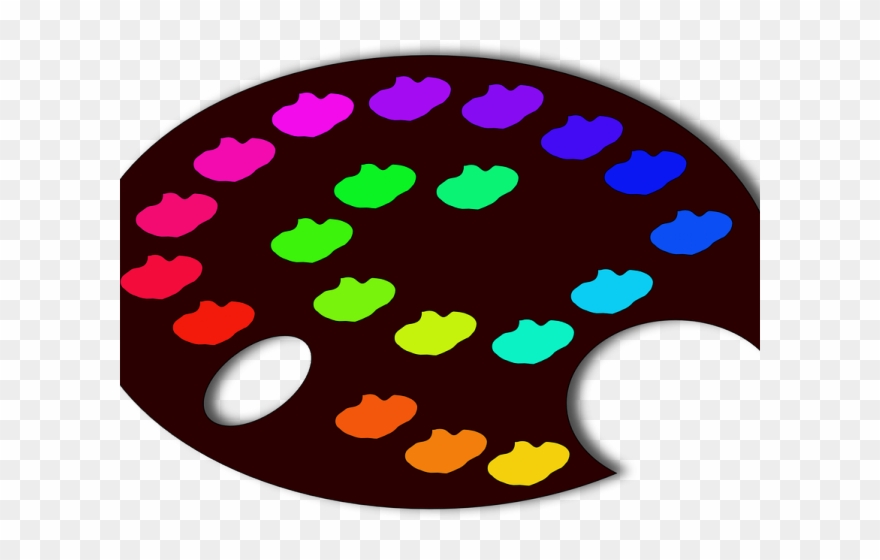 Palette Clipart Paint Board - Png Download