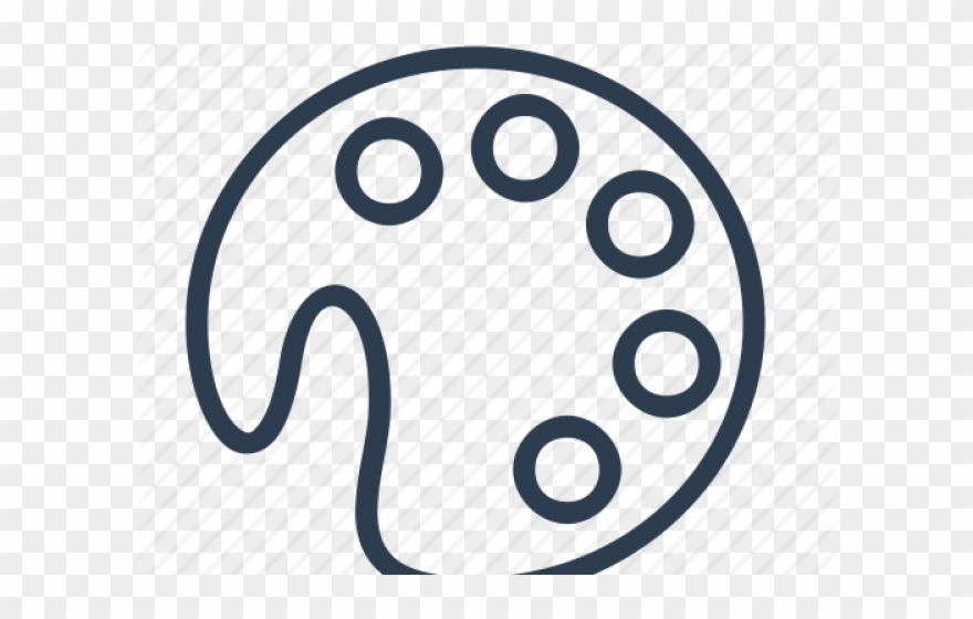 Drawn Paint Pallete Clipart