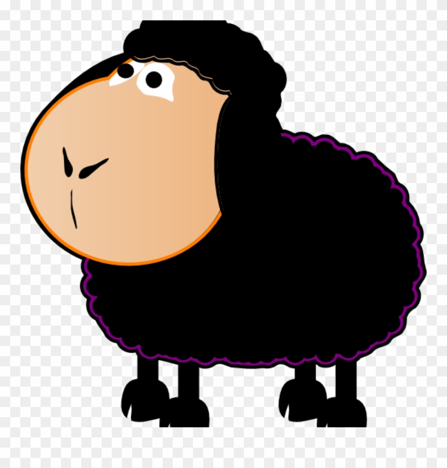 Black Sheep Clipart Black Sheep Clip Art At Clker Vector - Png Download