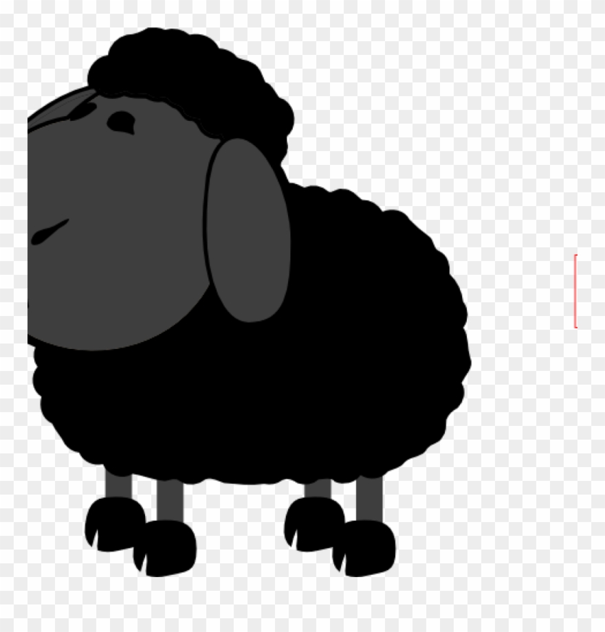 Black Sheep Clipart Dkg Black Sheep Clip Art At Clker - Png Download