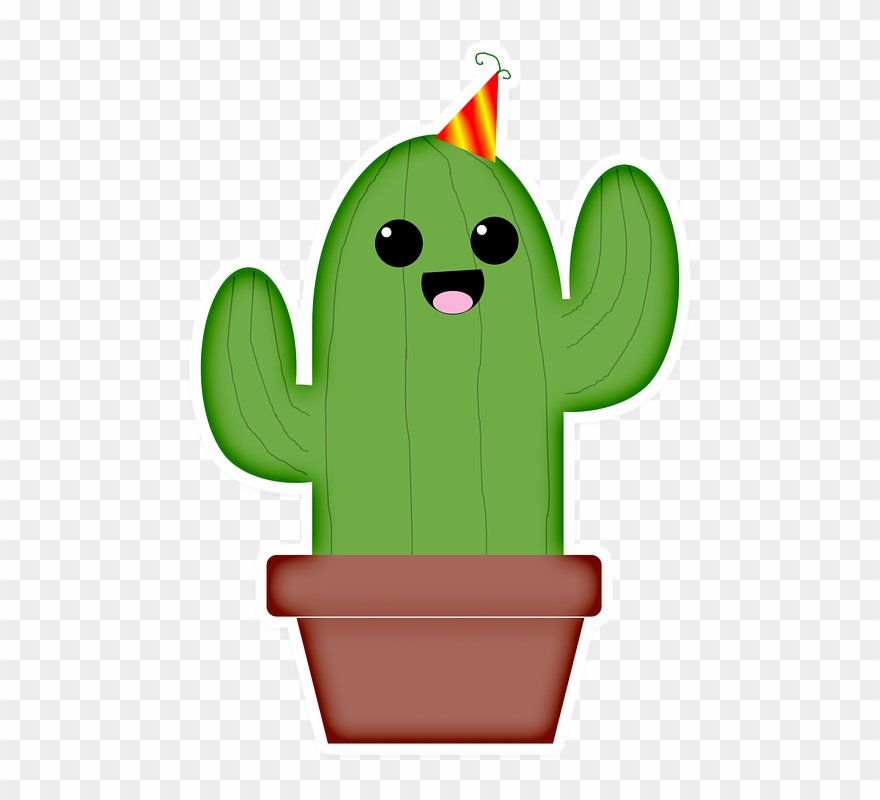 Cactus Clipart Kawaii - Png Download