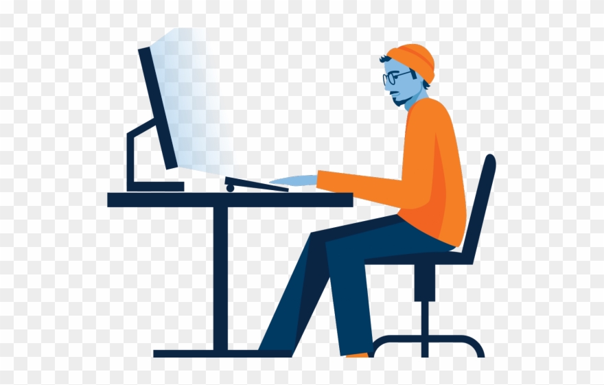 Desk Clipart Desk Job - Png Download