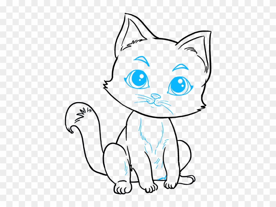 How To Draw Kitten Clipart