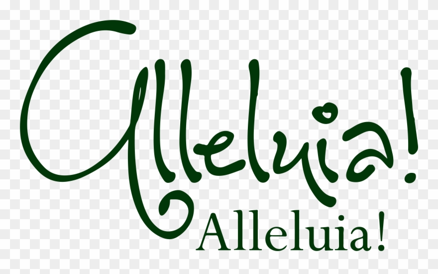 Alleluia Vinyl Decal Sticker Quote Clipart