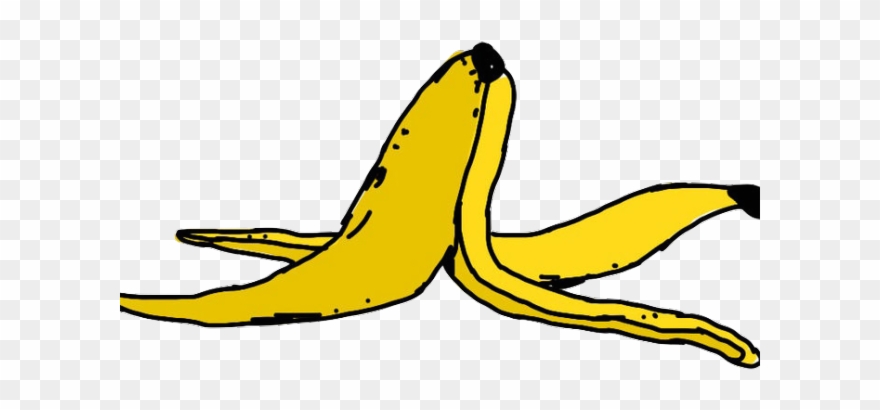 Old Clipart Banana Peel - Png Download