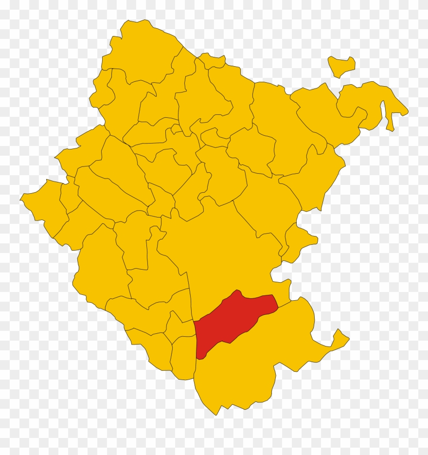 Map Of Comune Of Castiglion Fiorentino Clipart