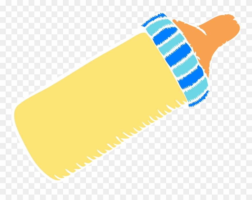 Blue Baby Bottle Clip Art - Png Download