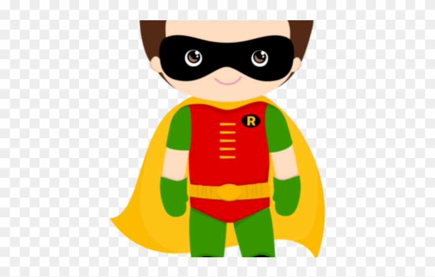 Superhero Robin Clipart Dan - Png Download