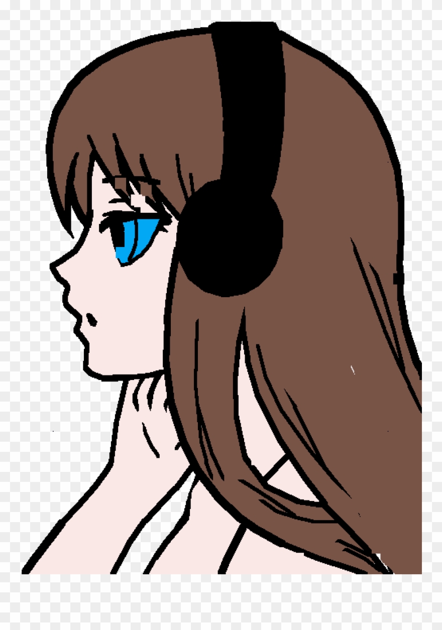 A Person Listen To Music Clipart