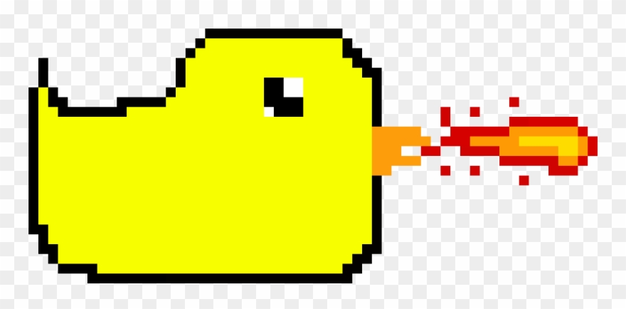 Fire Spitting Duck Clipart