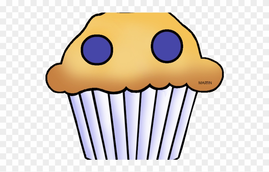 Blueberry Muffin Clipart Border - Png Download