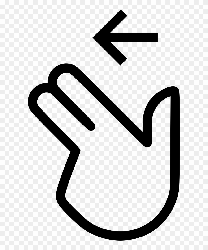 Two Finger Swipe Left Comments Clipart