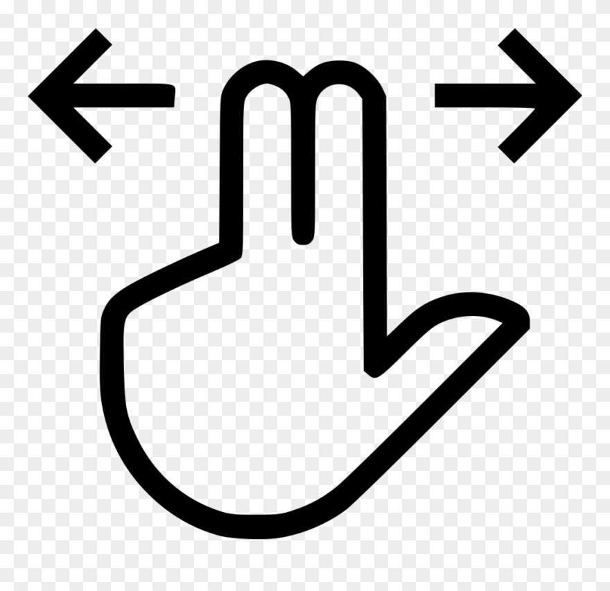 Two Finger Slide Comments Clipart