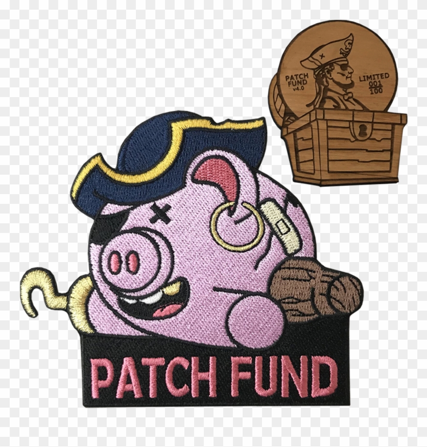 Patch Fund Piggy Bank V4 Clipart