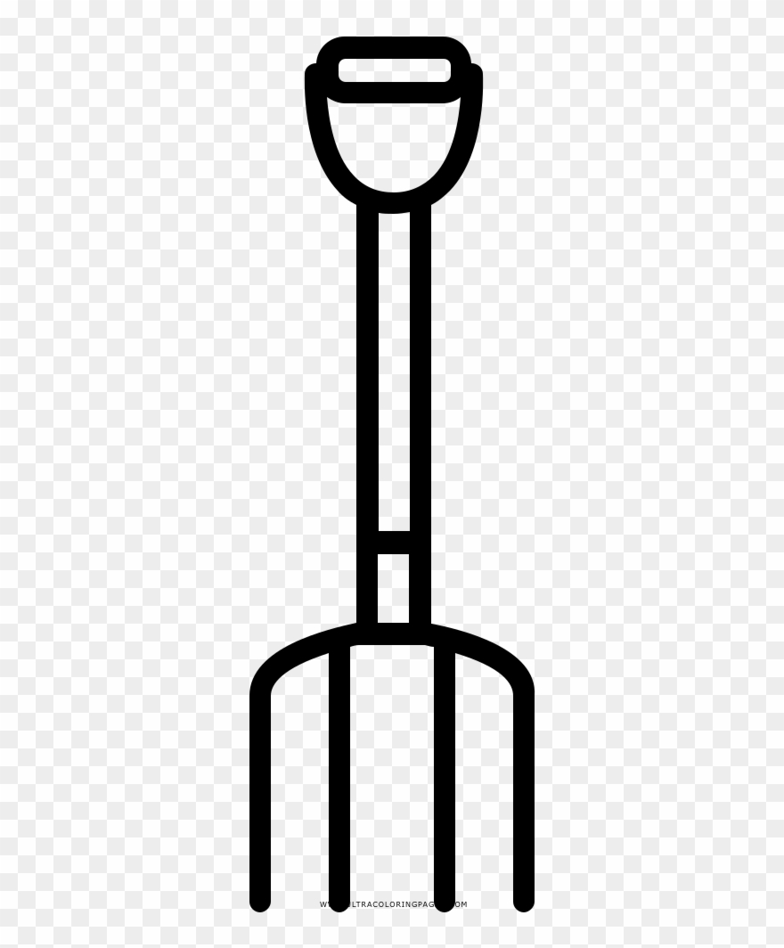 Rake Coloring Page Clipart