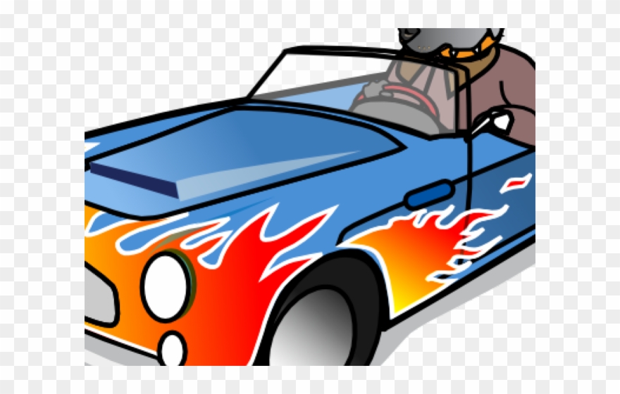 Blue Car Clipart Black And White - Png Download