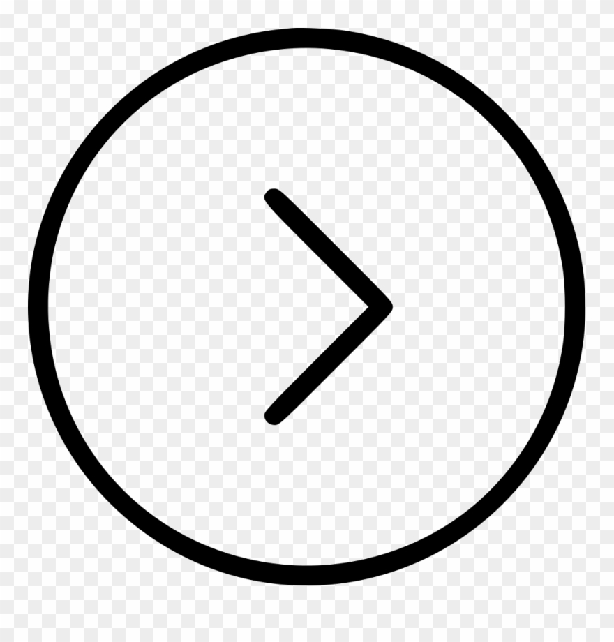 Circle Right Sign Character Shape Comments Clipart