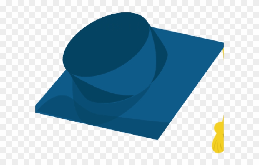 Blue Graduation Cap Clip Art - Png Download