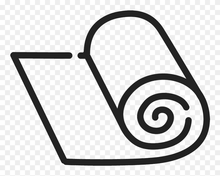 Roll Of Fabric Outline Rubber Stamp Clipart