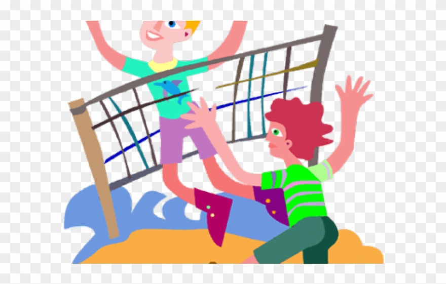 People Clipart Volleyball - Png Download