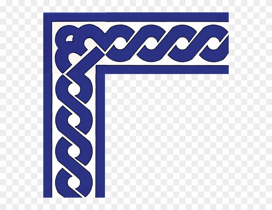10×20 Ks 20 Cobalt Chain Tile Border Clipart