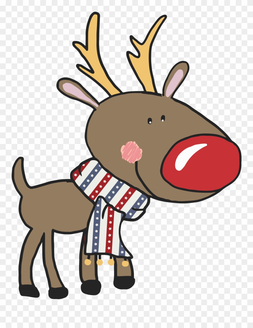 Woodworking Plans Christmas Reindeer Free Clip Art - Png Download
