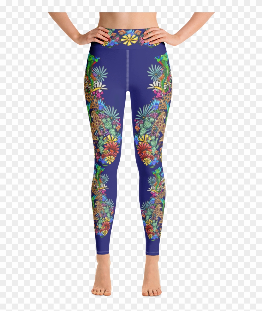 Mayan Enchantment Yoga Pants Imperial Blue Clipart