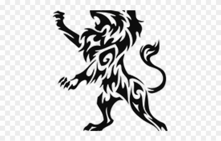 Lion Tattoo Clipart Transparent - Png Download