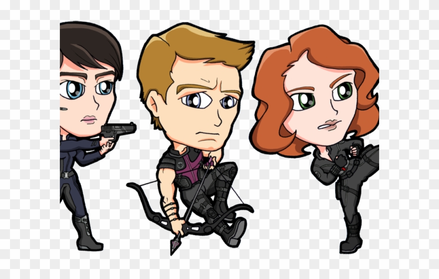 Black Widow Clipart Female Superhero - Png Download