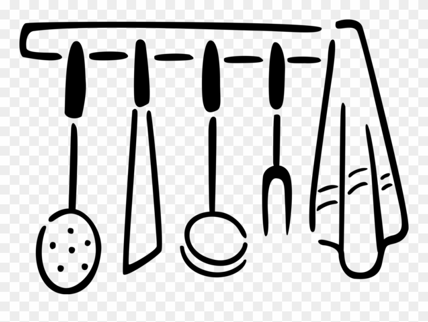 Vector Illustration Of Kitchen Kitchenware Cooking Clipart
