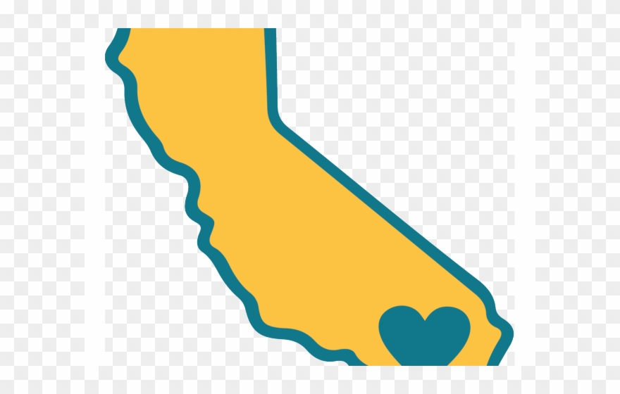 California Clipart Yellow - Png Download