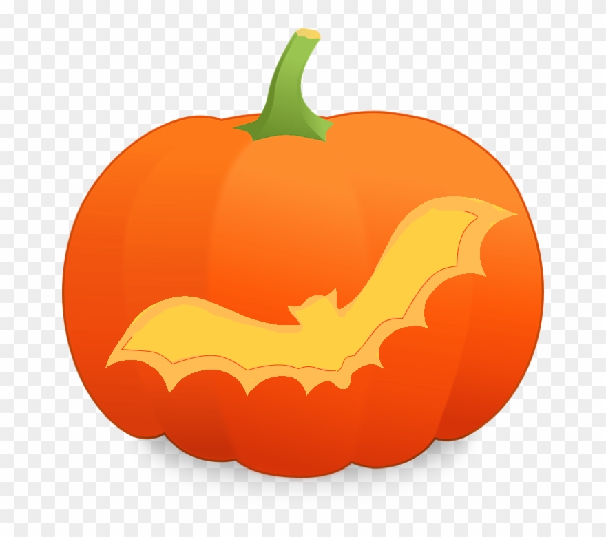Pumpkin Carving Pattern Stencil Bat 1 Clipart