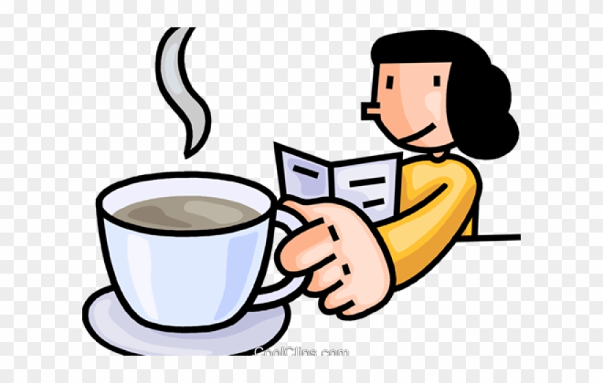 Coffee Clipart Woman - Png Download