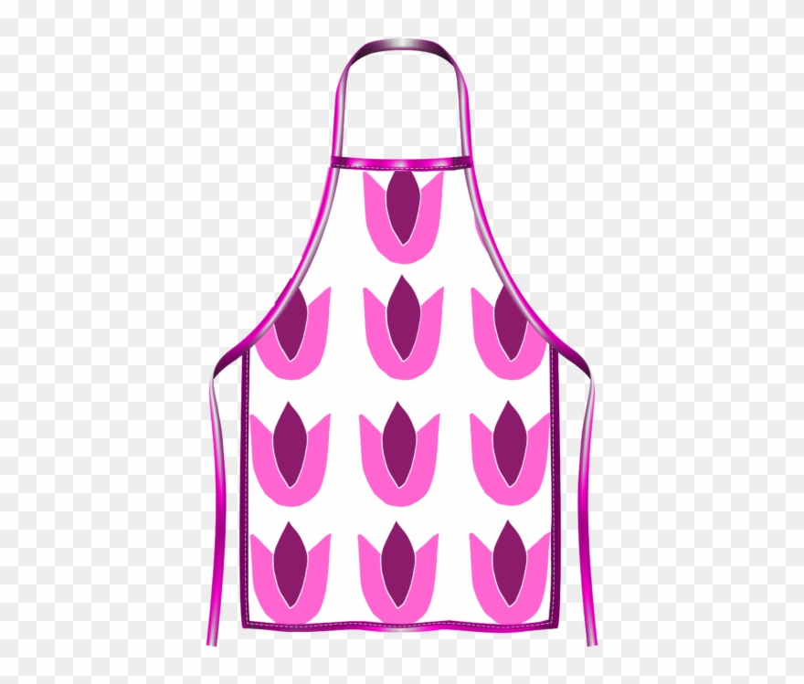 Tulip Apron Pink/purple Clipart