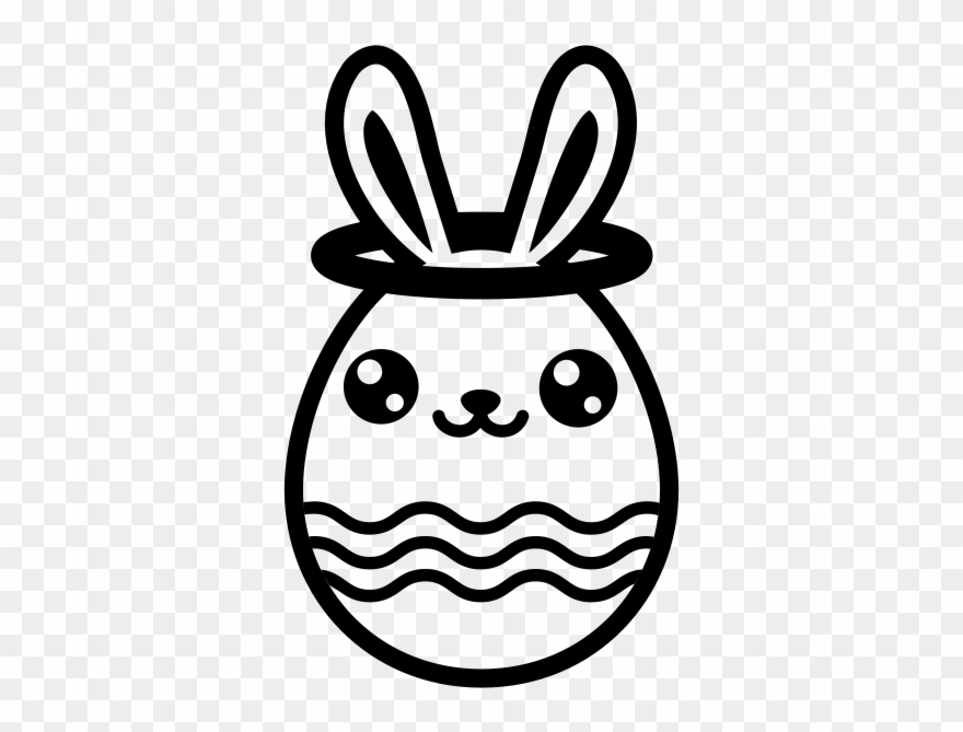 Easter Egg Rubber Stamp Clipart