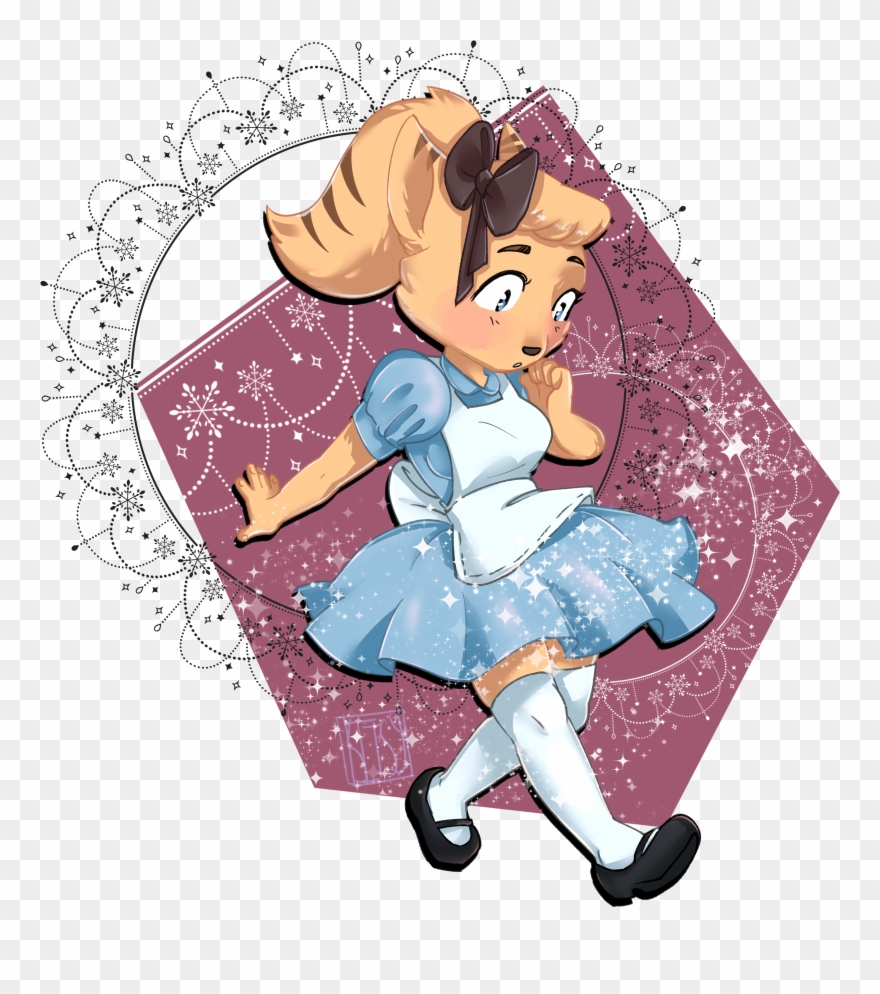 Angie In Wonderland, Drew It Last Night Clipart