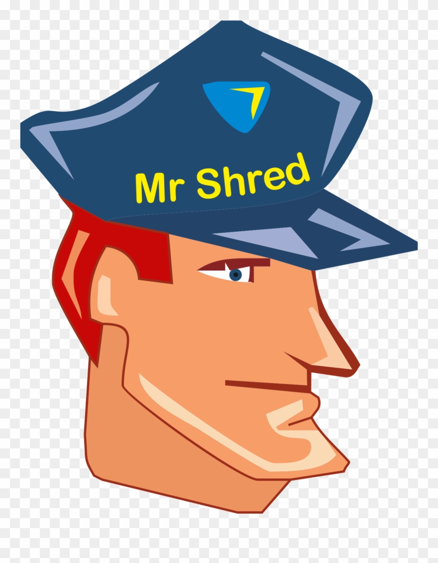 Secure Shredding With Mr Shred Clipart Library Library - Png Download