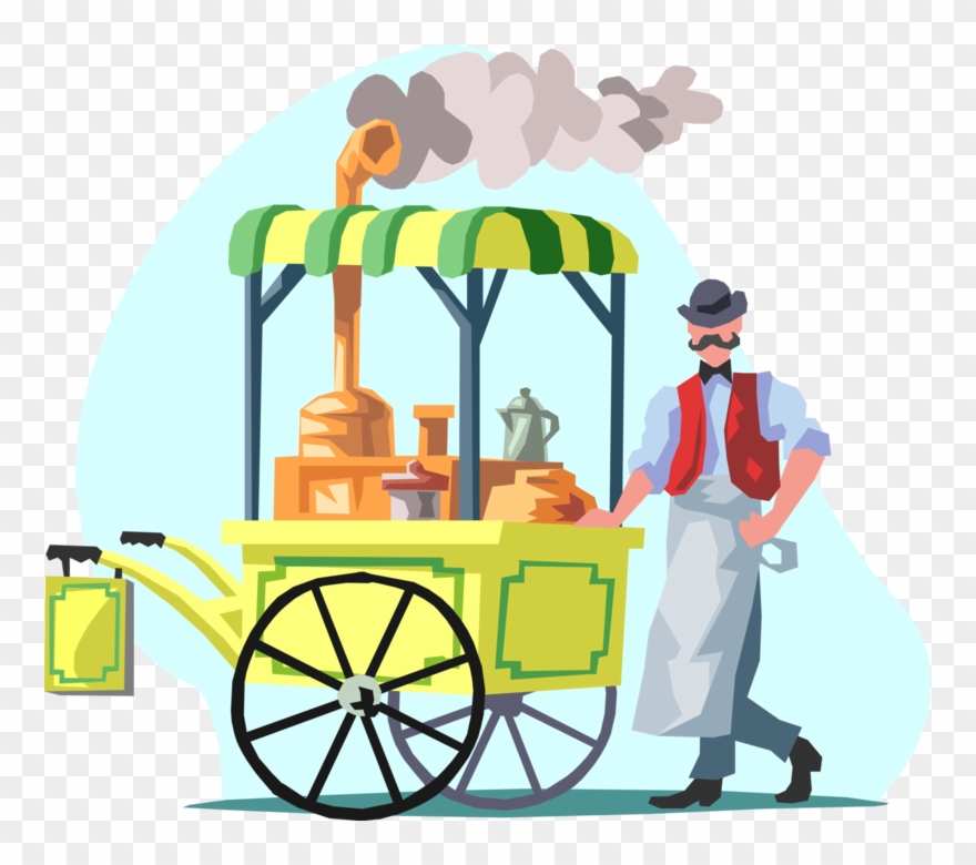 Vector Illustration Of 19th Century Victorian Era Coffee Clipart