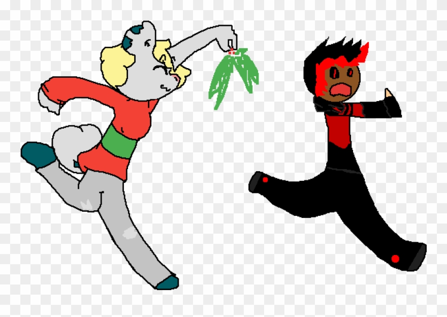 Oh No >w< Mistletoe Collab Clipart