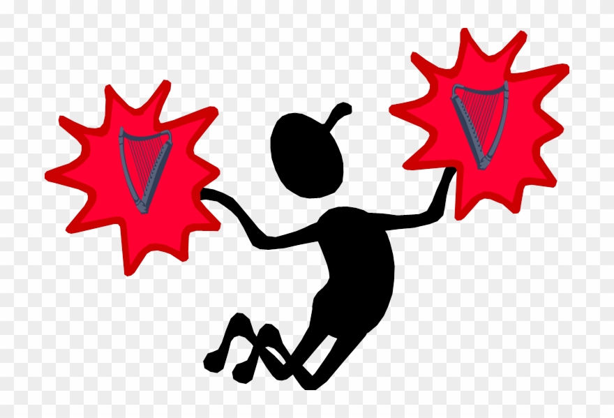 Cheerleaders Cheer Urge Yourself On To Greatness Clipart