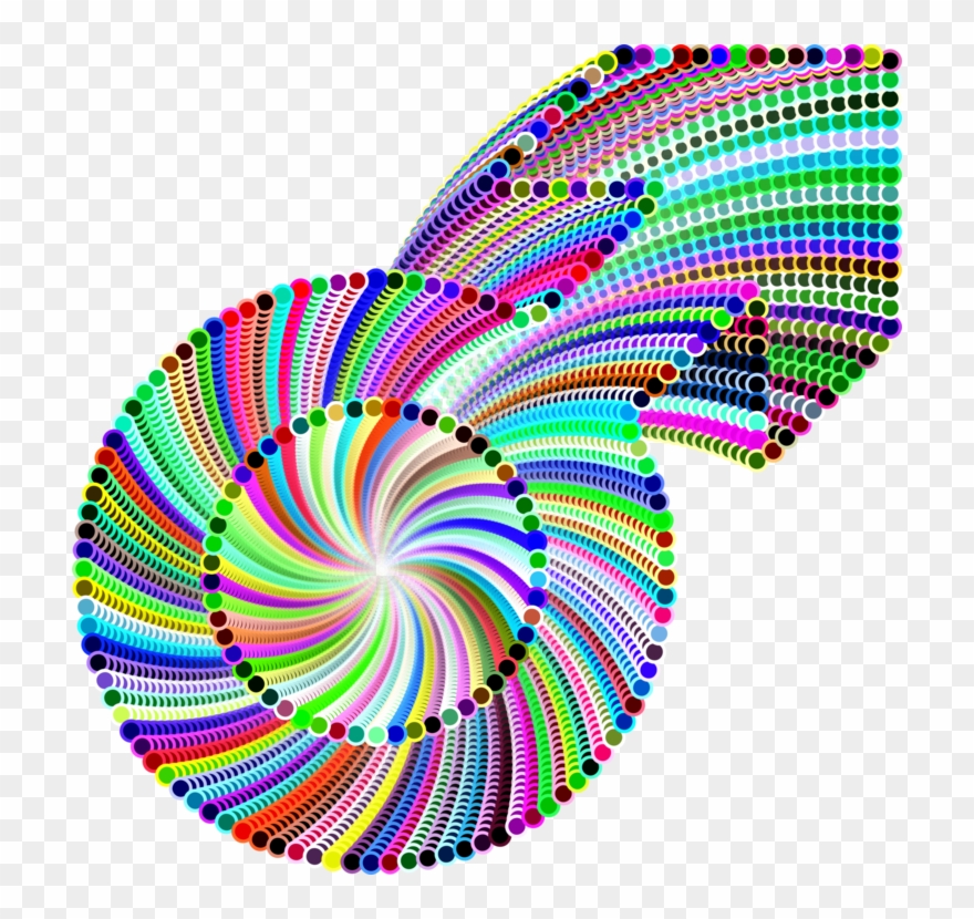 Spiral Point Line Purple Clipart