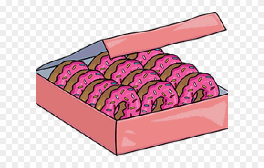 The Simpsons Clipart Pink Donut - Png Download