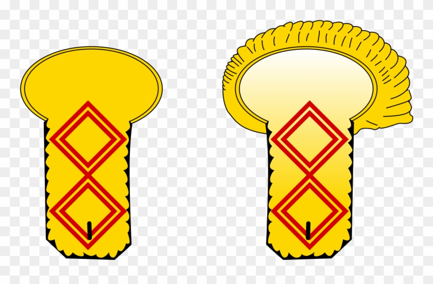 Epaulettes Sous-lieutenant Seconde Classe Armee Napoleonienne Clipart
