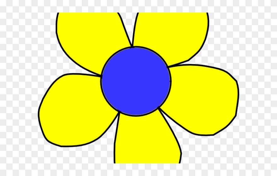 Yellow Flower Clipart Flipart - Png Download