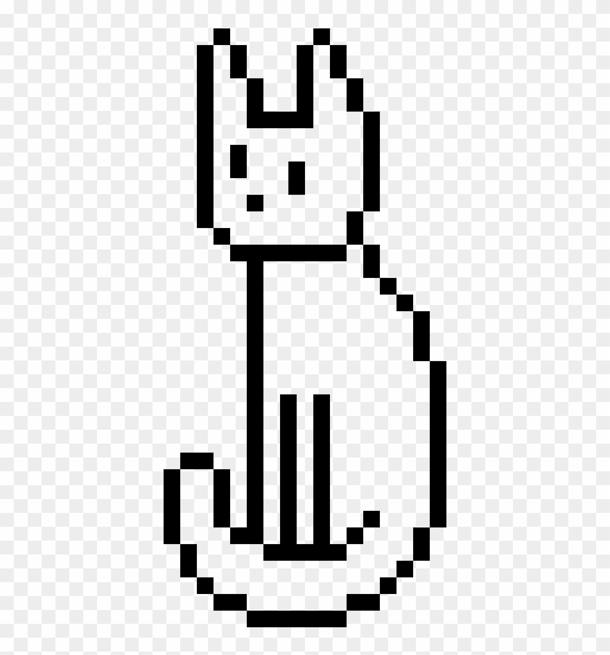 Simple Sitting Cat Base Clipart