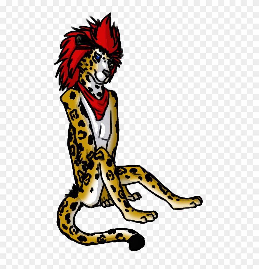 Sitting Big Cat Clipart