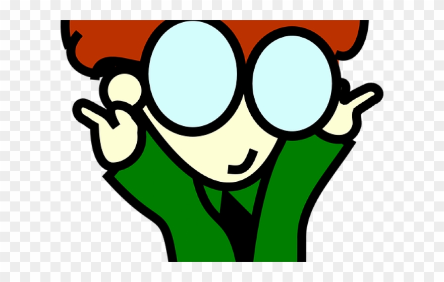 Geek Clipart Clever Boy - Png Download
