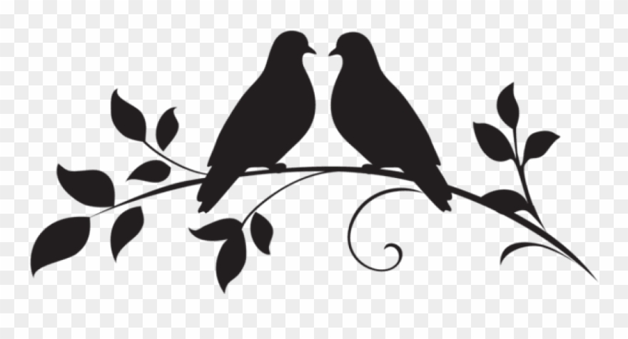 Free Png Love Doves Silhouette Png Png Clipart
